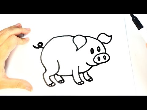 How to Draw a Pig for Kids | Pig Drawing Lesson