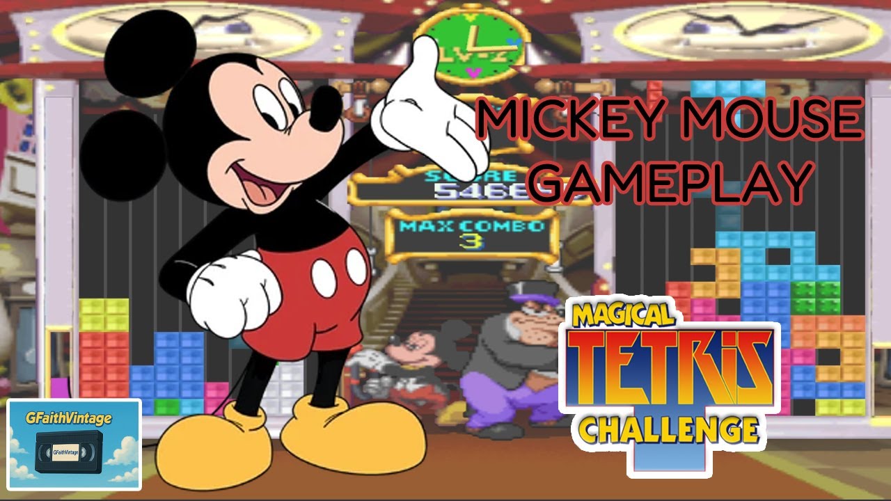 MikeyMouse　ステージ Magical Tetris Challenge (PS1) - Mickey Mouse Gameplay - YouTube