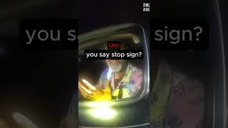 Unc gets confused with a stop sign #funny #automobile #police