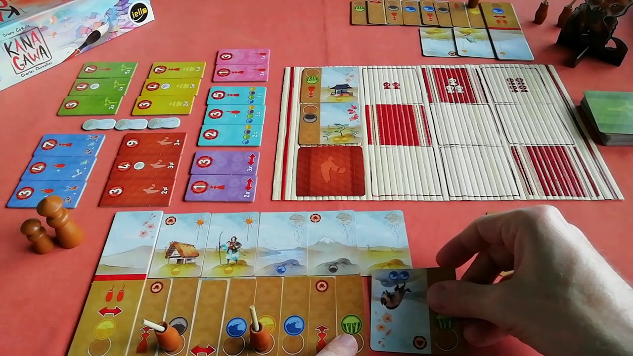 Une partie de Kanagawa (2 joueurs)