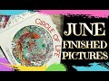 June Completed Pages | Finished Pictures & A Diamond Painting