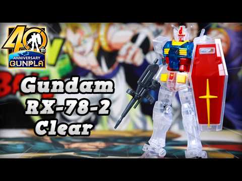 Unboxing X e Montagem - Gundam RX-78-2 40th Solid Clear Model Kit Bandai