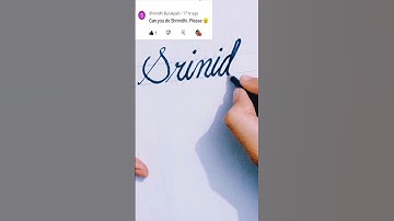 srinidhi name calligraphy||#shorts #tiktok #trending #easy #ytshorts #diy #viral #video #art #new