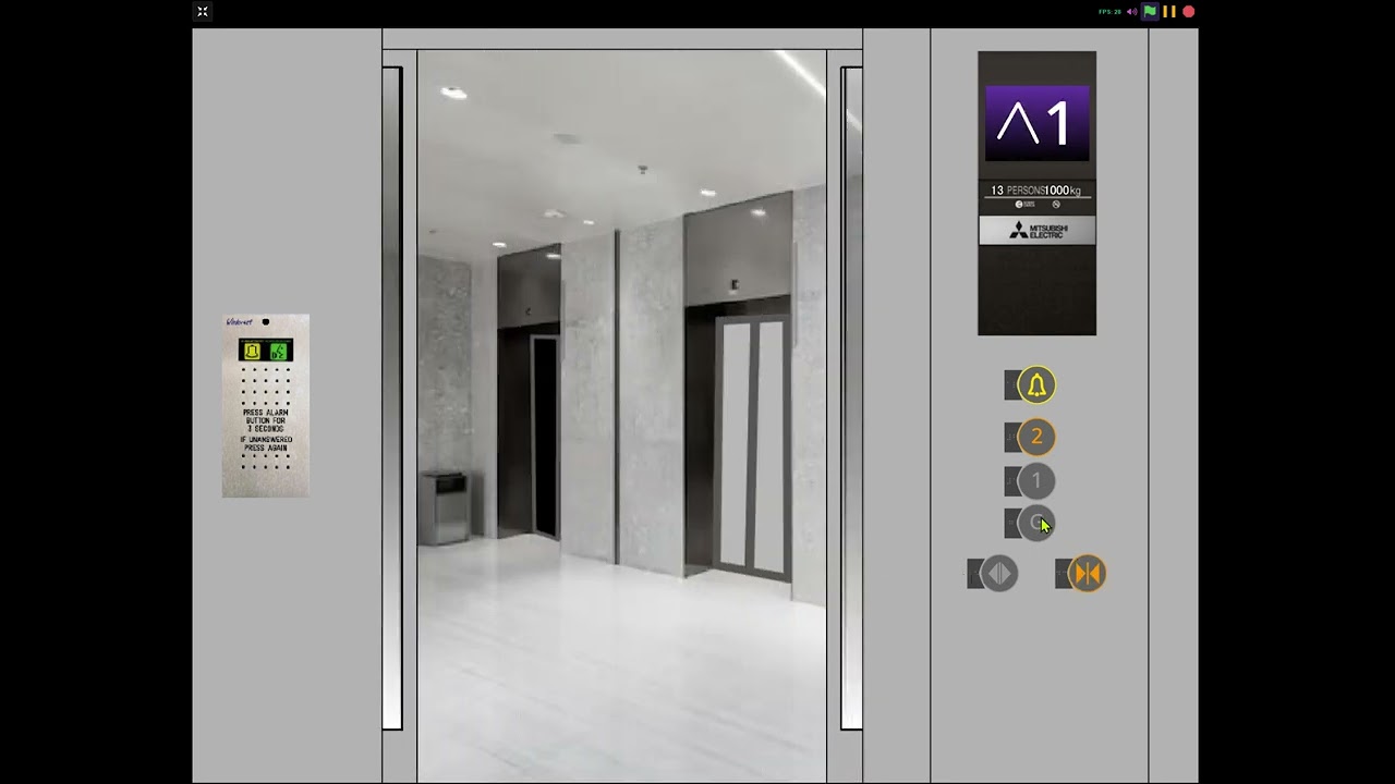 Mitsubishi Elnessa @ Taggy's Mall in ScratchCentral city, north mall by Shane8766 (me)