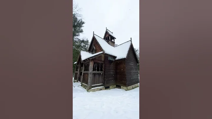 A snowy day at Bjrklunden
