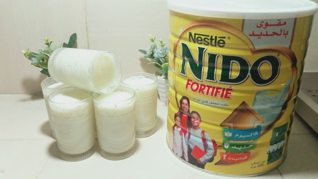 طريقه تحضير رايب بحليب نيدو يستحق تجربة👌
