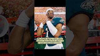 Why despite signing a $255 million contract, does Jalen Hurts still live in a rental