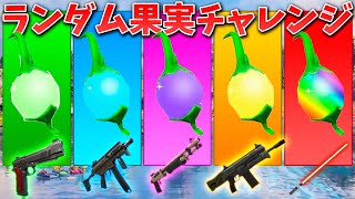 【フォートナイト】ランダム果実チャレンジで最強の武器を探せ!!