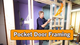 Pocket Door Framing for a Small Bathroom