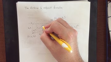 Distance and midpoint formulas in three dimensions