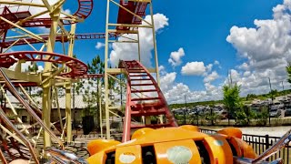 Crazy Mouse SPINNING Wild Mouse Roller Coaster 4K POV! | Tropic Falls Alabama [No Copyright]