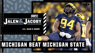 Jalen & Jacoby had a blast watching the Michigan Wolverines beat Michigan State 🤠