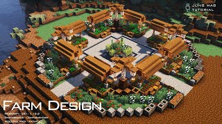 Minecraft Farm Design Tutorial｜How to Build in Minecraft