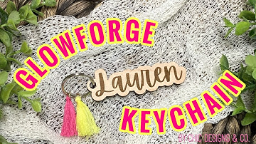 How to make a Wooden Engraved Keychain with the Glowforge using Silhouette Business Edition!