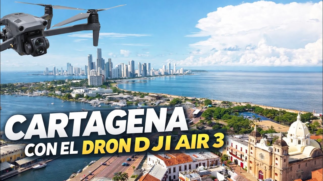 VOLANDO SOBRE CARTAGENA CON DJI AIR 3S - DRONE CINEMATIC 🇨🇴