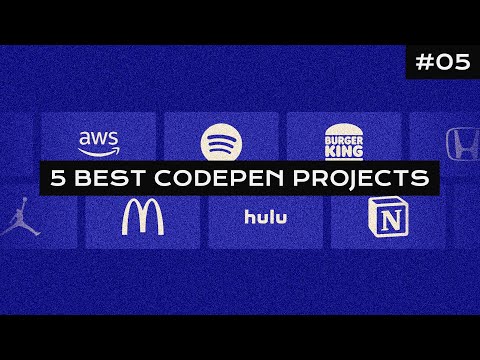5 Best CodePen projects #05 | HTML, CSS & JAVASCRIPT