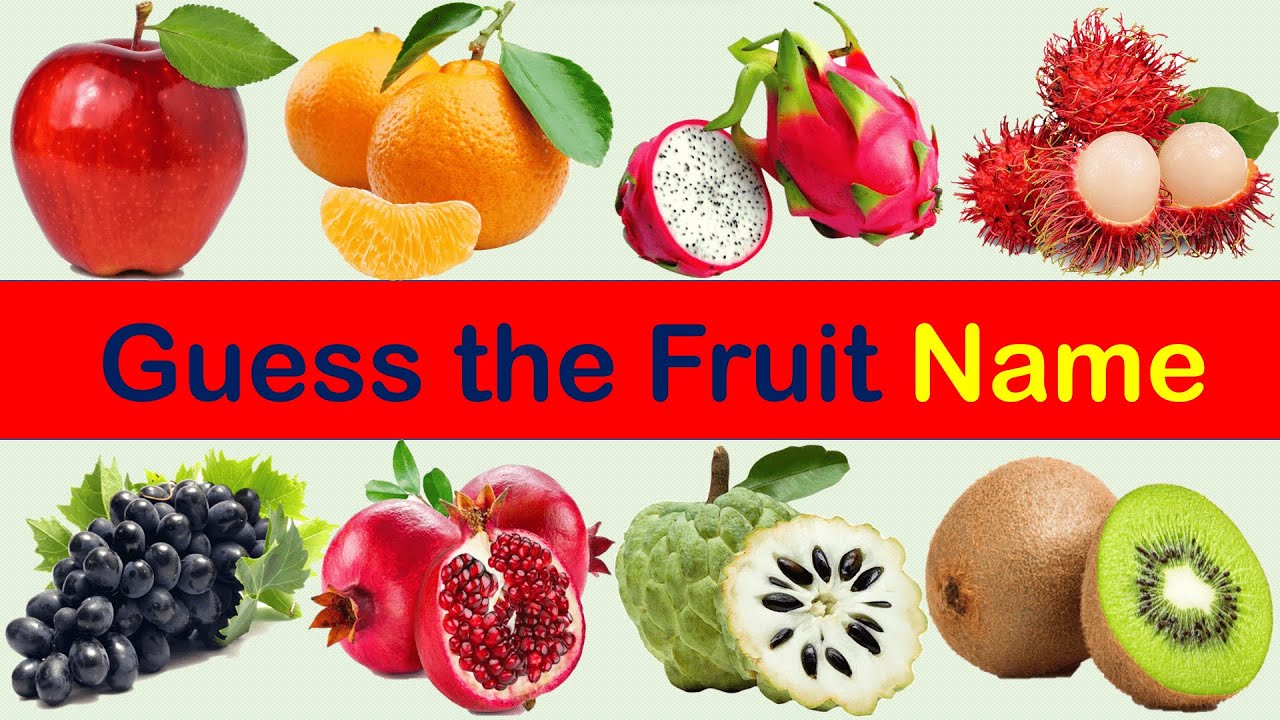 Guess the Fruit Name for toddlers | Guess the Fruit Quiz - YouTube