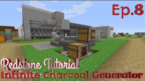 Minecraft Redstone tutorial - Infinite Charcoal generator
