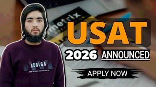 Usat Entry Test 2026 | How To Apply For #USAT | HEC PAKISTAN 