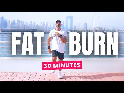 30 Min Fat Burn Walk At Home | Burn Belly Fat, No Jumping
