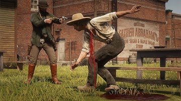 Red Dead Redemption 2 : Torturing and Brutally Killing NPCs #26 (Euphoria Ragdolls)