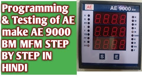 AE 9000 BM MFM SETTING, CONFIGURATION, PROGRAMMING #AE9000BM # #automaticelectric #mfm #pf #power