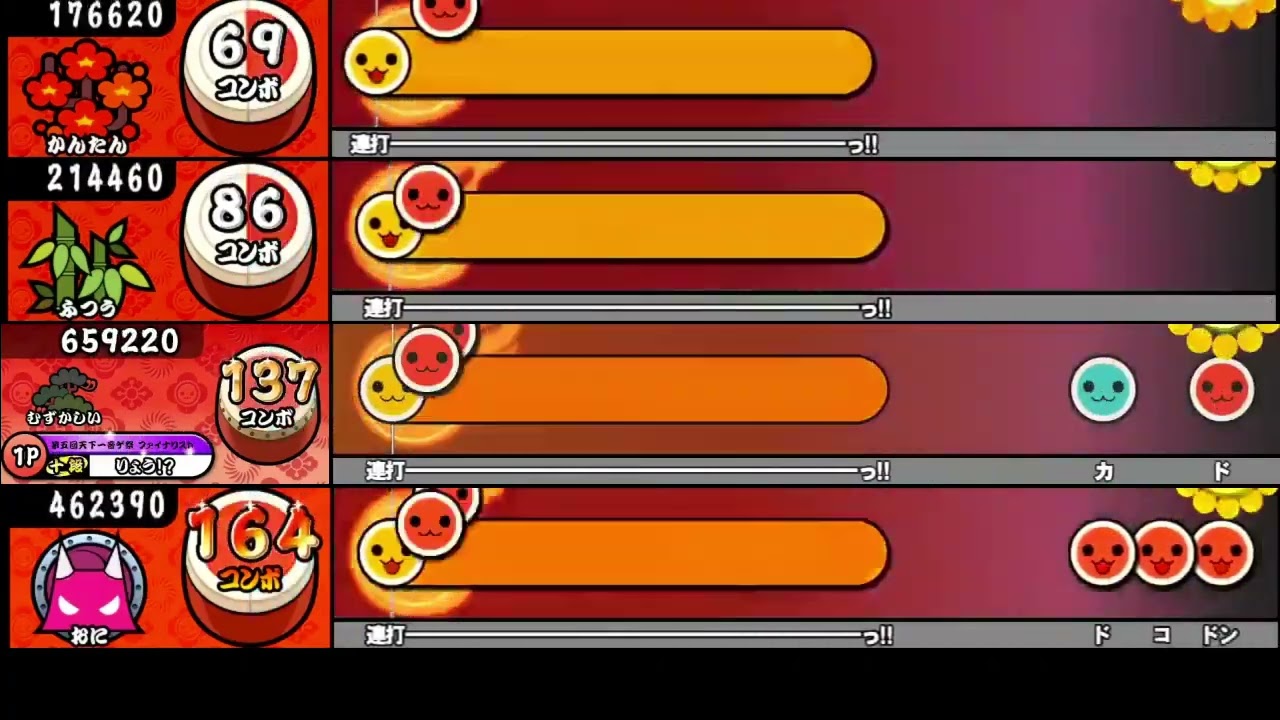 太鼓の達人 AC】365日の紙飛行機【全難易度同時再生】 - YouTube