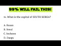 Country Capital Quiz | 20 General Knowledge Questions | Level: Hard 🔥#countryquiz