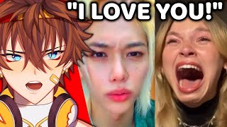 Reacting to Cringe KPOP Fan Calls!