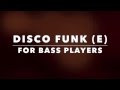 Epic funk bass backing track e