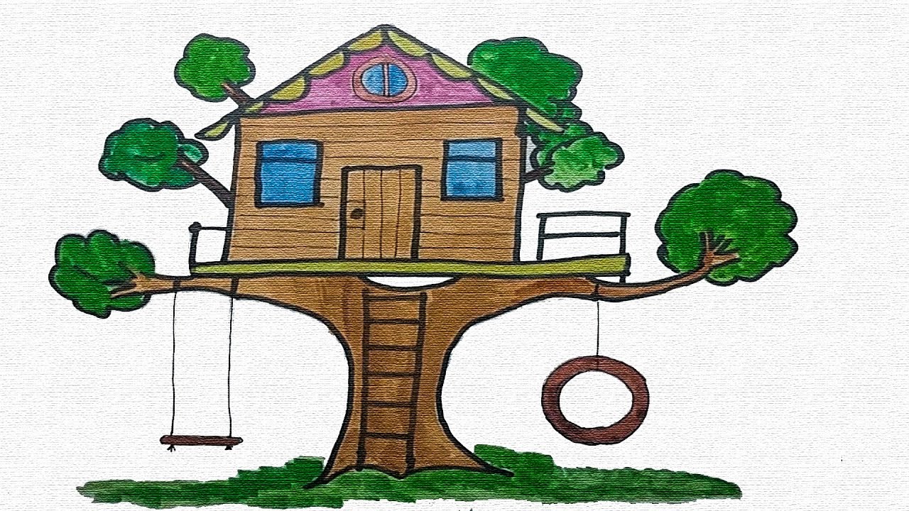 Share 141+ tree house drawing for kids best - vietkidsiq.edu.vn