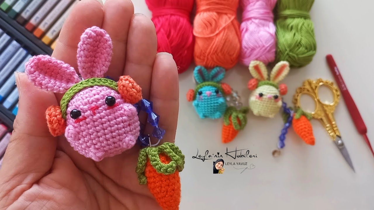 Amigurumi Lokma Tavşan Anahtarlık Yapımı🐇🐰