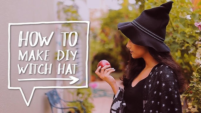 DIY: How to Make Custom WITCH HAT 🎃🕷 - HALLOWEEN COSTUME EASY IDEAS 