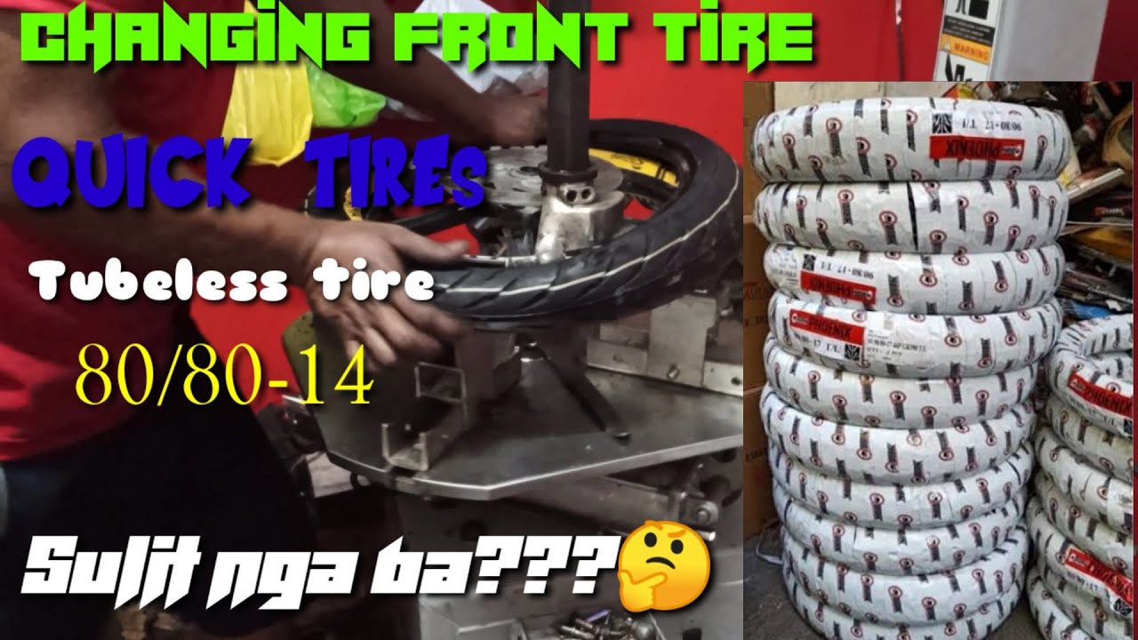 Quicktires Front Tire 80 80 14 Mio I 125 Youtube