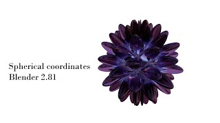 Spherical Coordinates in the node editor (Blender 2.81)