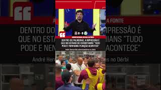 ANDRÉ HERNAN TRAZ APURAÇÃO COM A VISÃO DO PALMEIRAS SOBRE CONFUSÕES NO ESTÁDIO CORINTIANO 👀 #shorts