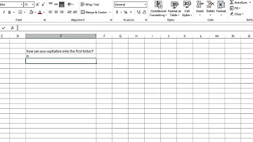How to Capitalize the First Letter of a Sentence Only With Excel Formulas : MIcrosoft Excel Tips