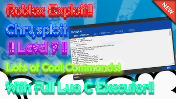 「New」Roblox Exploit: Chrysploit | Level 7 | Lots Of Op Commands | OP Lua C Executor!!!