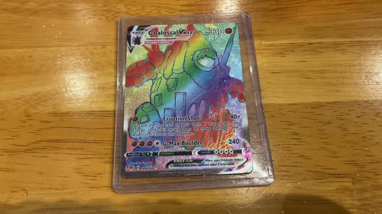 pokemon coalossal Vmax rainbow