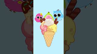 🍦Ready?Go! Find Letter F on Ice Cream #kidslearning #colors #fruits #abcd #alphabet #englishlearning