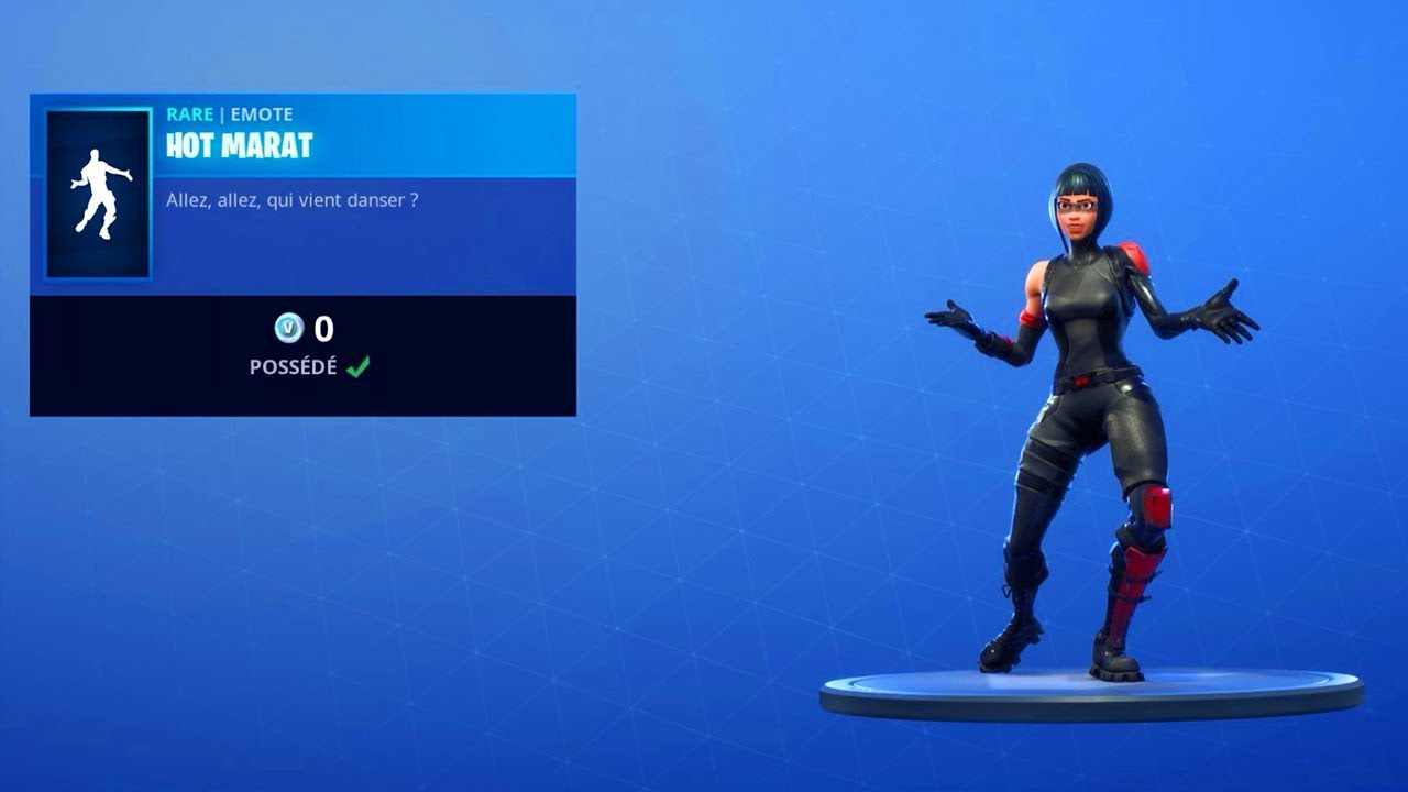 FORTNITE: NEW EMOTE - HOT MARAT (Nouvelle Danse Gratuite) - YouTube.