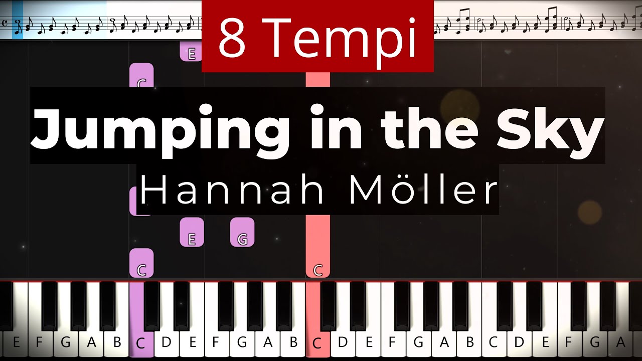 Jumping in the Sky von Hannah M. | Easy Piano Tutorial SLOW 🎹 Klavier lernen 🎵 Felicitas Falke 🎵