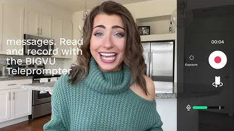 BIGVU Teleprompter App - Automatic Captions, Green Screen Replacement & Social Media Manager