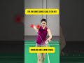 TIPS FOR SHORT SERVES CLOSE TO THE NET #badminton #badmintonlovers #shorts