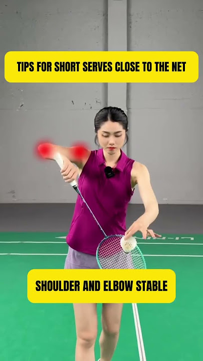 TIPS FOR SHORT SERVES CLOSE TO THE NET #badminton #badmintonlovers #shorts