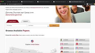 Newspaper Archive Login and Basics