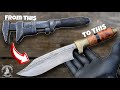 Forging a Bowie from a Broken Wrench