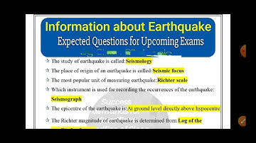 Earthquake Mcqs for ppsc fpsc nts ots pts kppsc spsc Bpsc etc