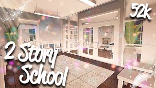 2 STORY SCHOOL HOUSE *cheap/52k* || BLOXBURG SCHOOL SPEEDBUILD (ROBLOX)