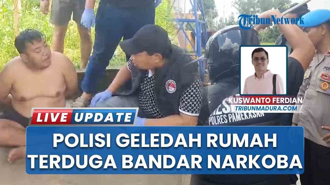 Rumah Digerebek Polisi, Terduga Bandar Narkoba di Pamekasan Sembunyi di Bak Mandi sebelum Dibekuk